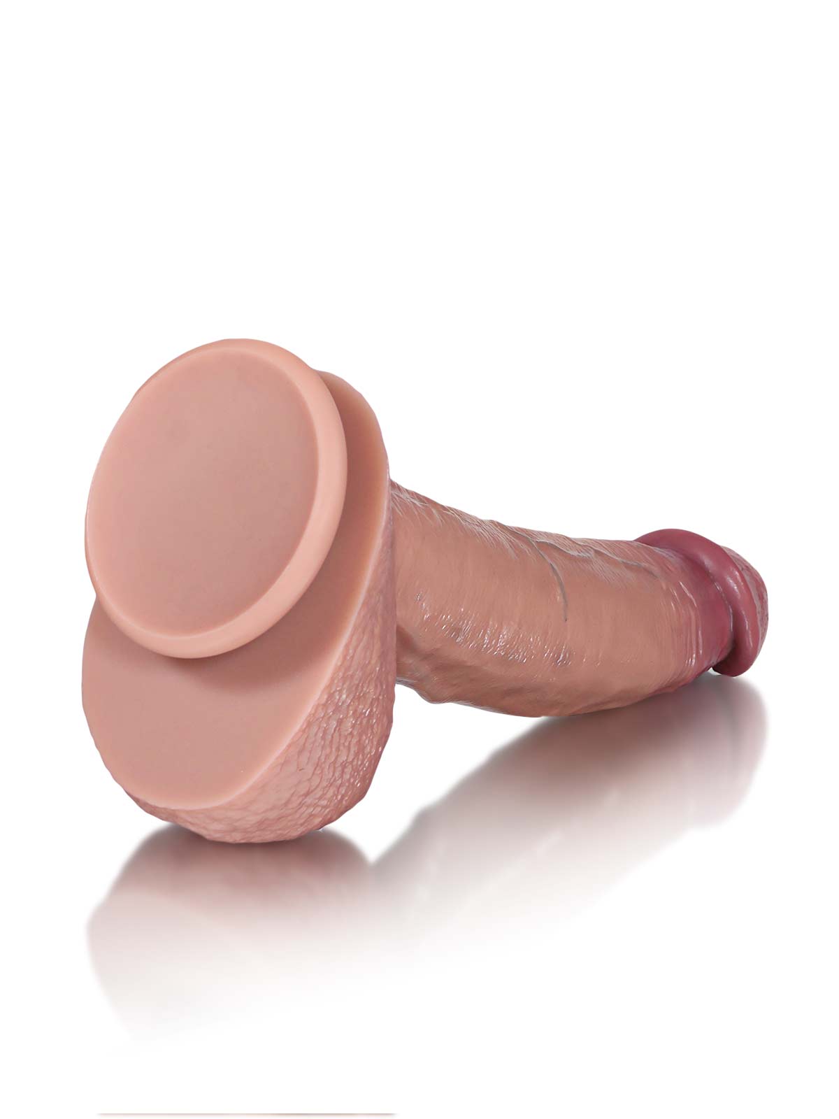 8.5 Inch Realistic Sliding Skin Dildo with Pronounced Head