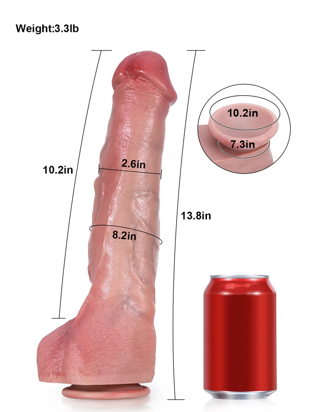 Realistic Dildo Sliding Skin Tech Huge Dildo – Paxton