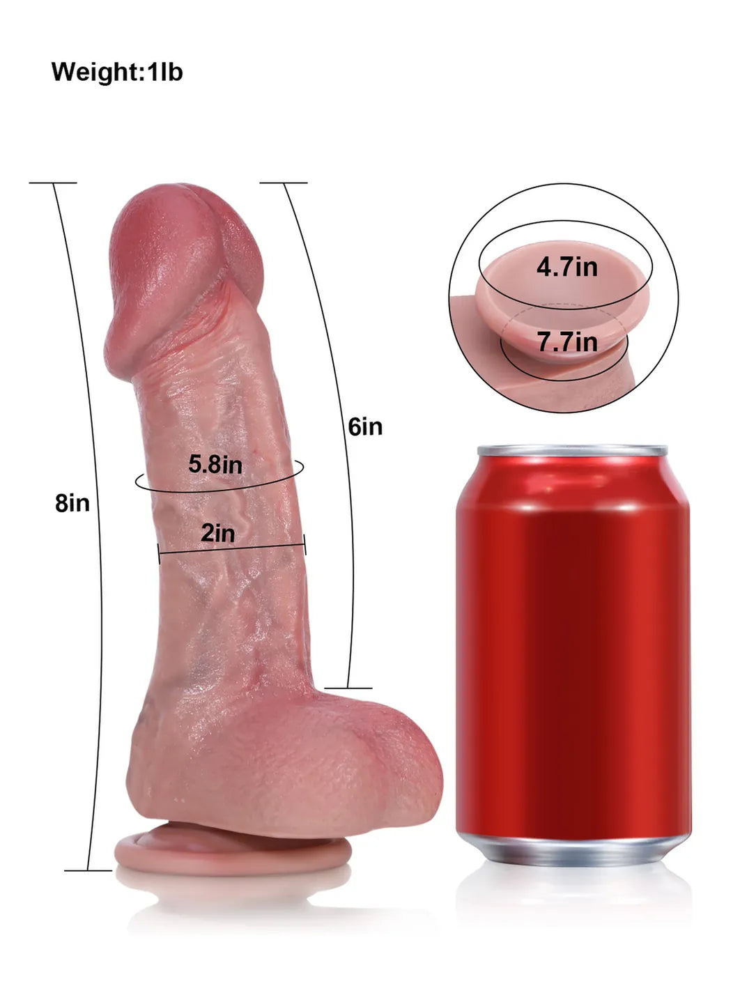 Realistic Dildo Sliding Skin Tech Huge Dildo – Dane