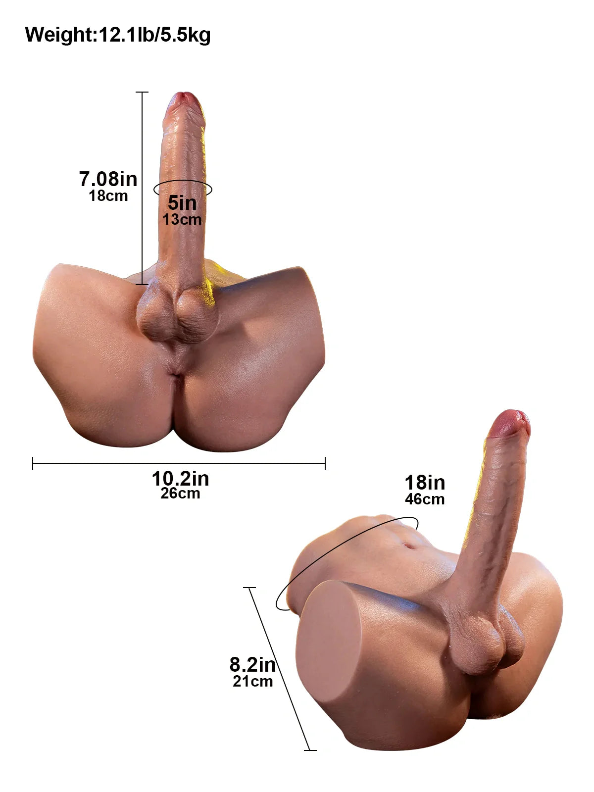 Realistic Dildo Sliding Skin Tech Huge Dildo – Roan