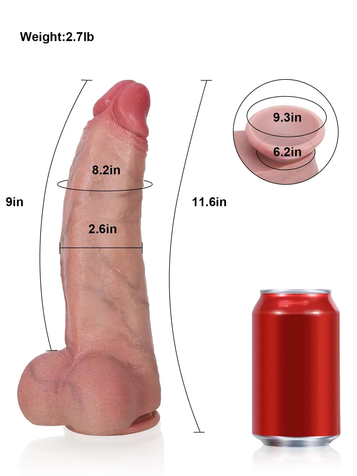 Realistic Dildo Sliding Skin Tech Huge Dildo – Ronan