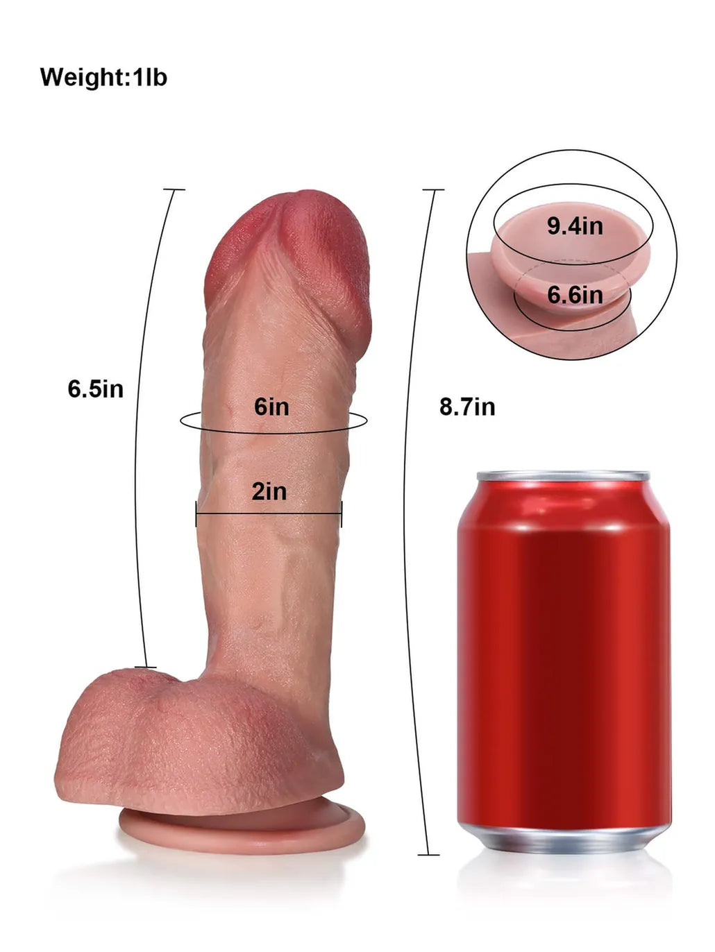 Realistic Dildo Sliding Skin Tech Huge Dildo – Spencer