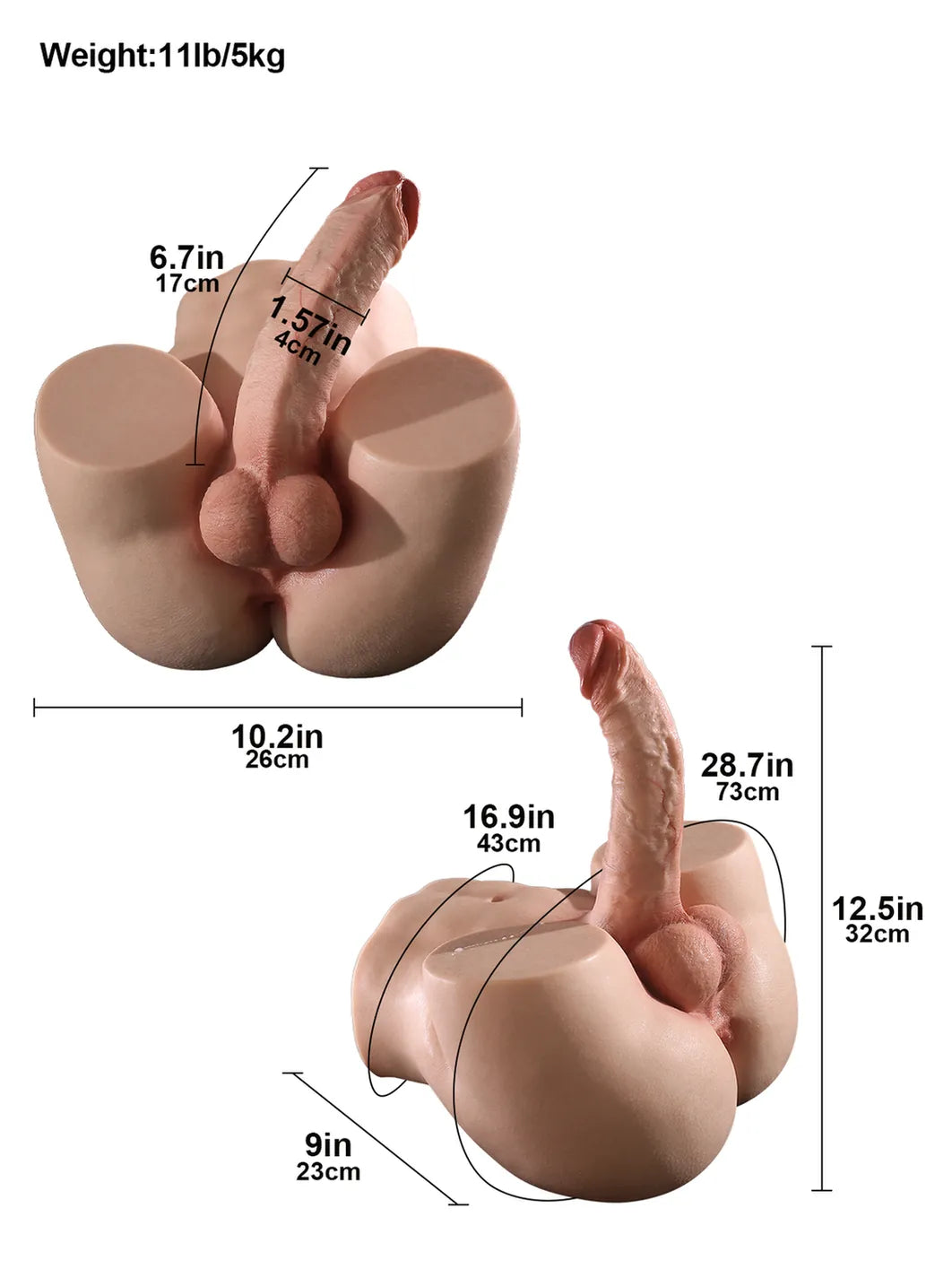 Realistic Dildo Sliding Skin Tech Huge Dildo – Conner