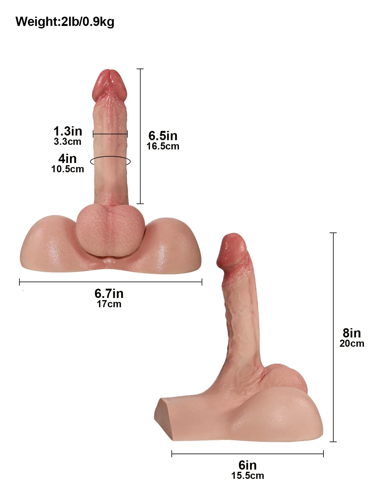 Realistic Dildo Sliding Skin Tech Huge Dildo – Deacon