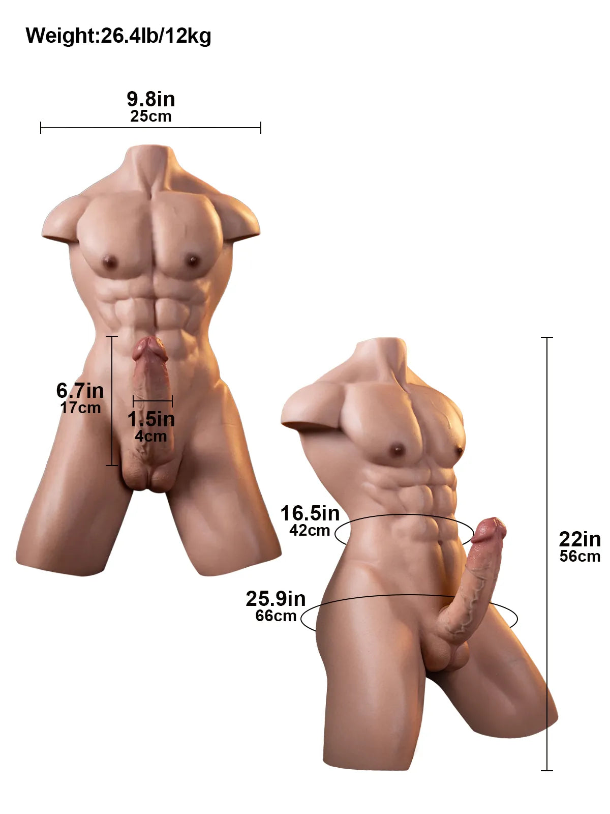 Realistic Dildo Sliding Skin Tech Huge Dildo – Bradley