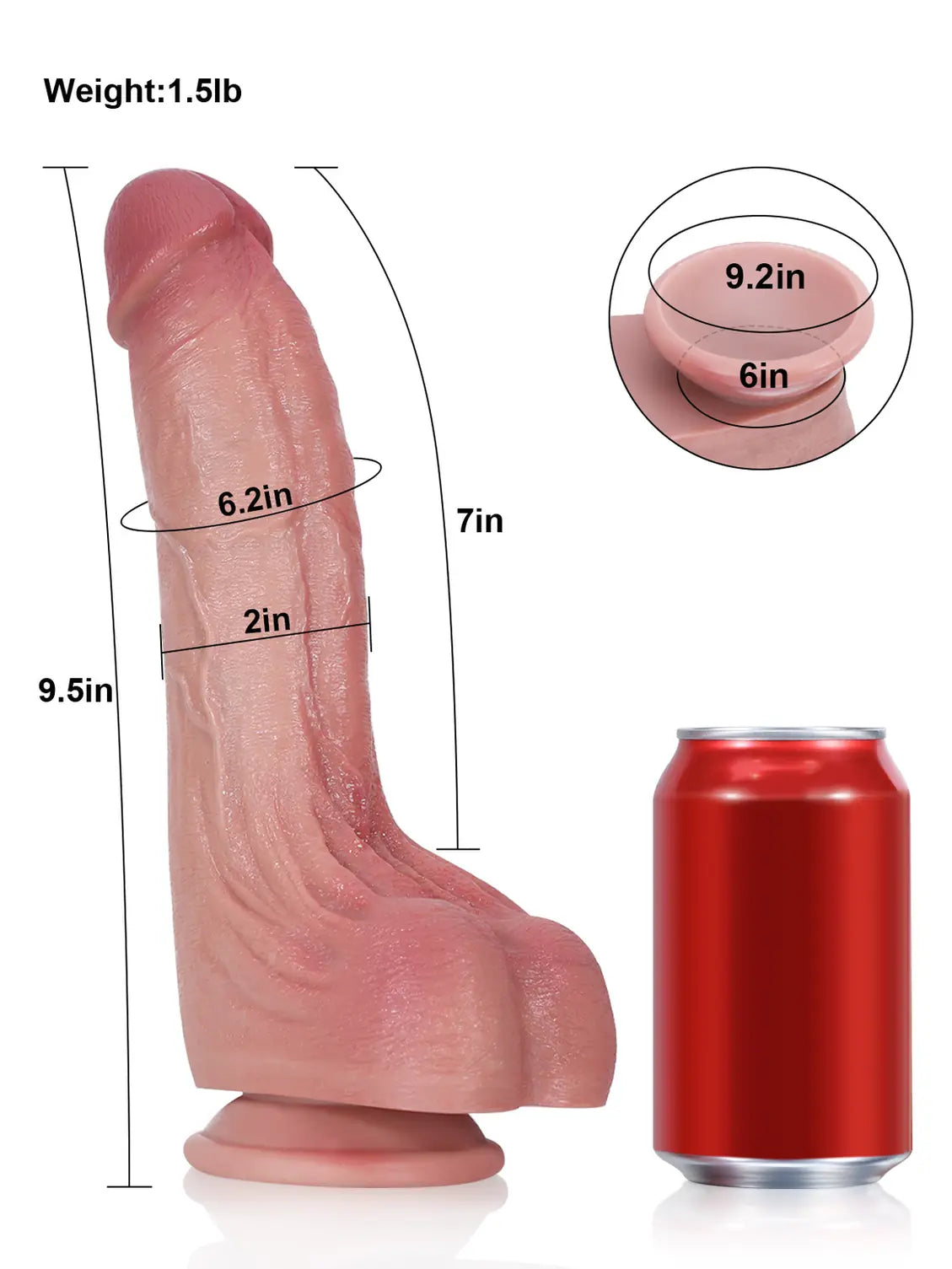 Realistic Dildo Sliding Skin Tech Huge Dildo – Zander