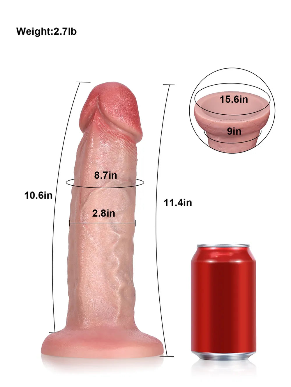 Realistic Dildo Sliding Skin Tech Huge Dildo – Leonard