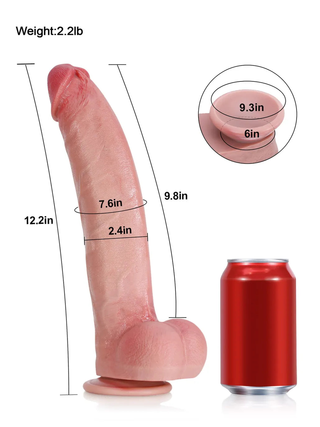 Realistic Dildo Sliding Skin Tech Huge Dildo – Ivan