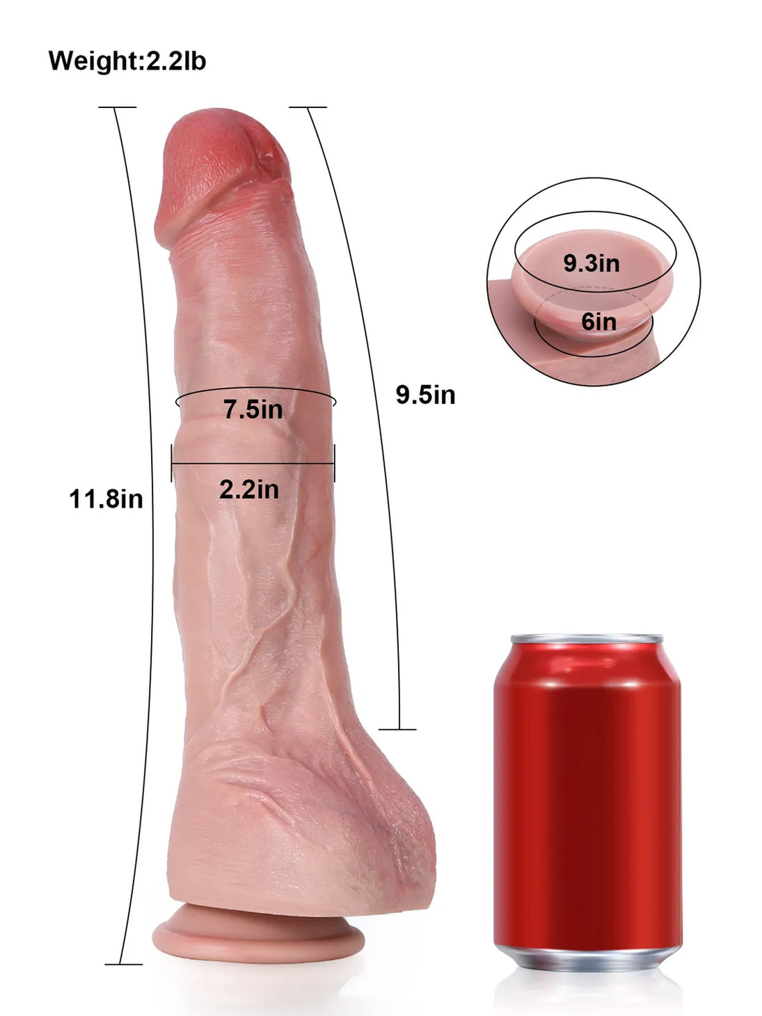 Realistic Dildo Sliding Skin Tech Huge Dildo – Oswald
