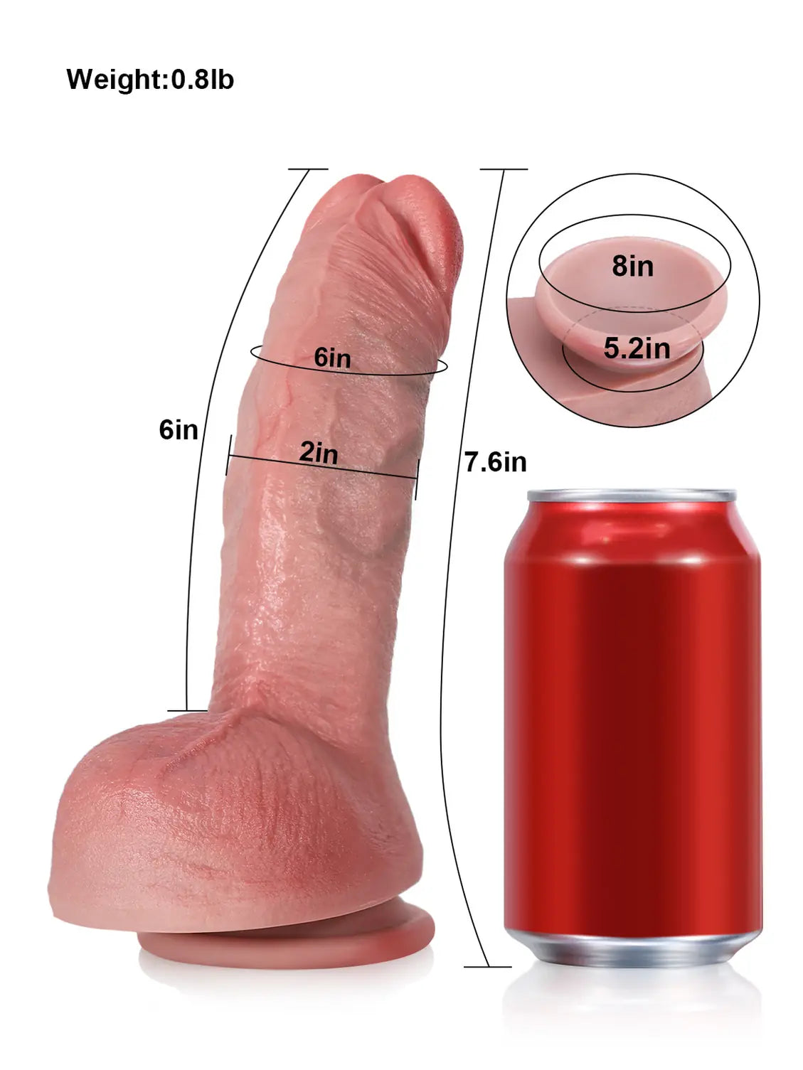 Realistic Dildo Sliding Skin Tech Huge Dildo – Lucian