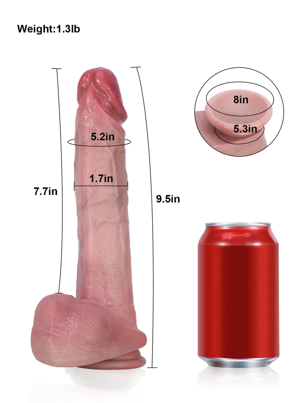 Realistic Dildo Sliding Skin Tech Huge Dildo – Titus