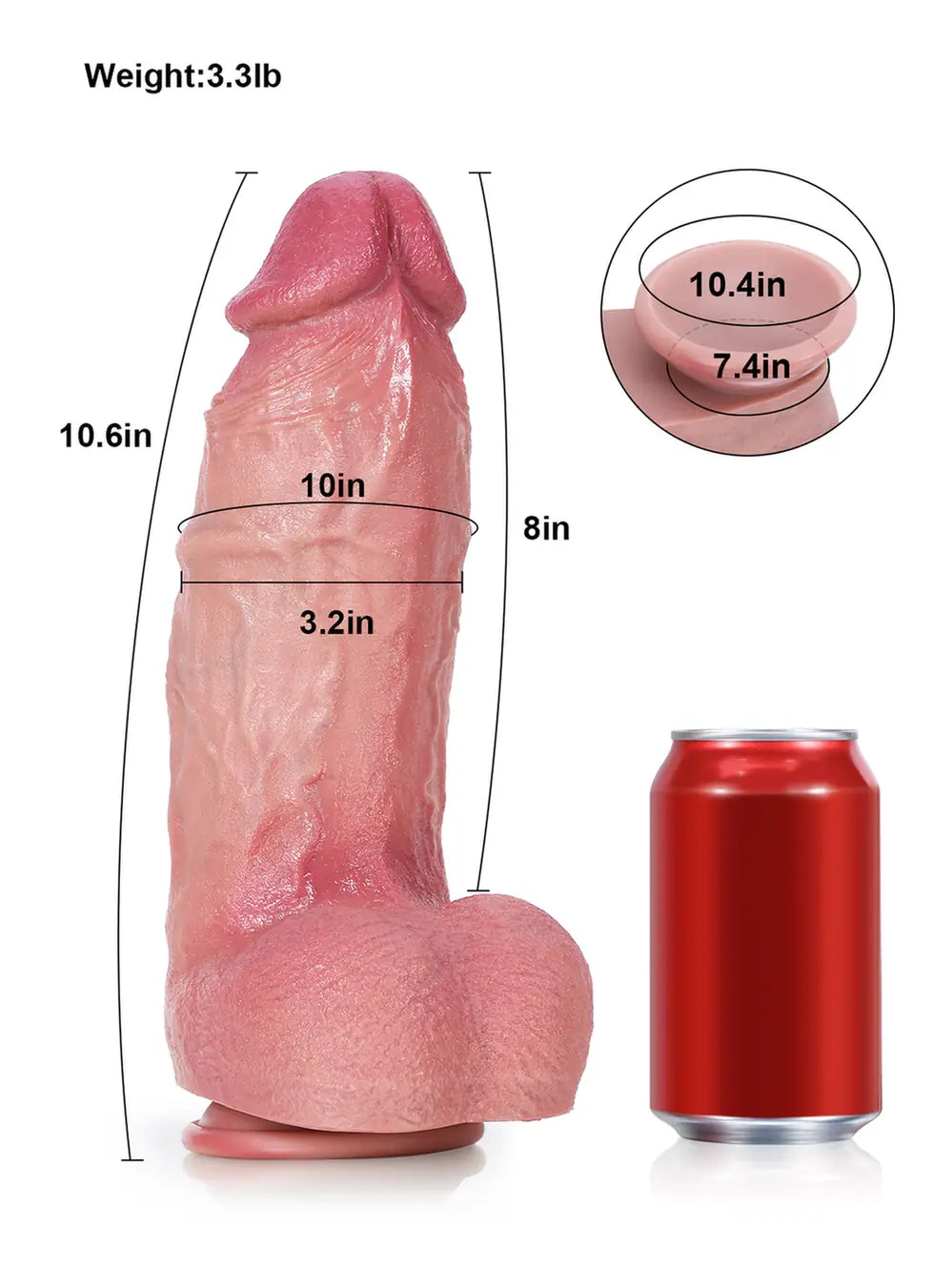 Realistic Dildo Sliding Skin Tech Huge Dildo – Martin