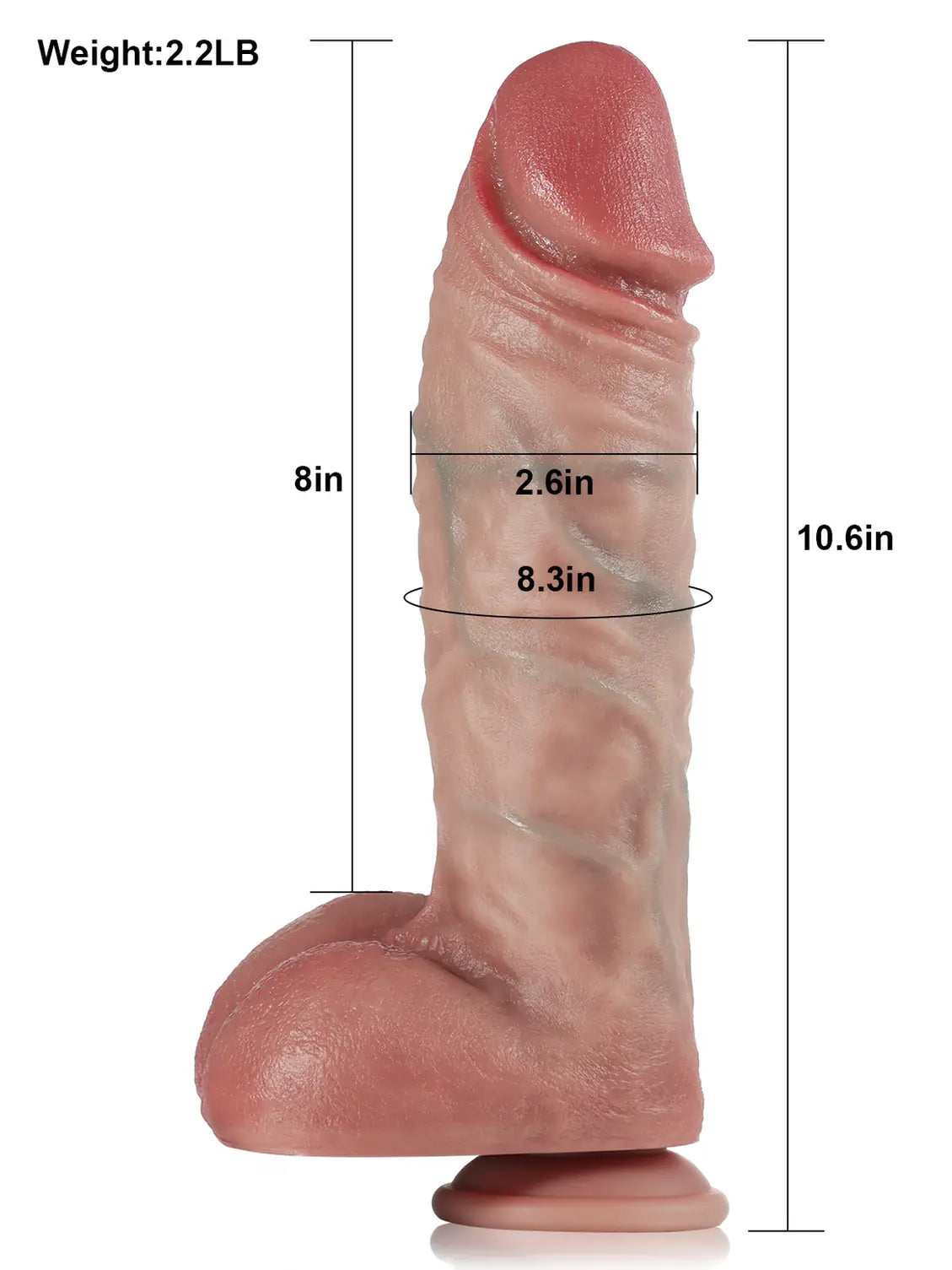 Realistic Dildo Sliding Skin Tech Huge Dildo – Parker