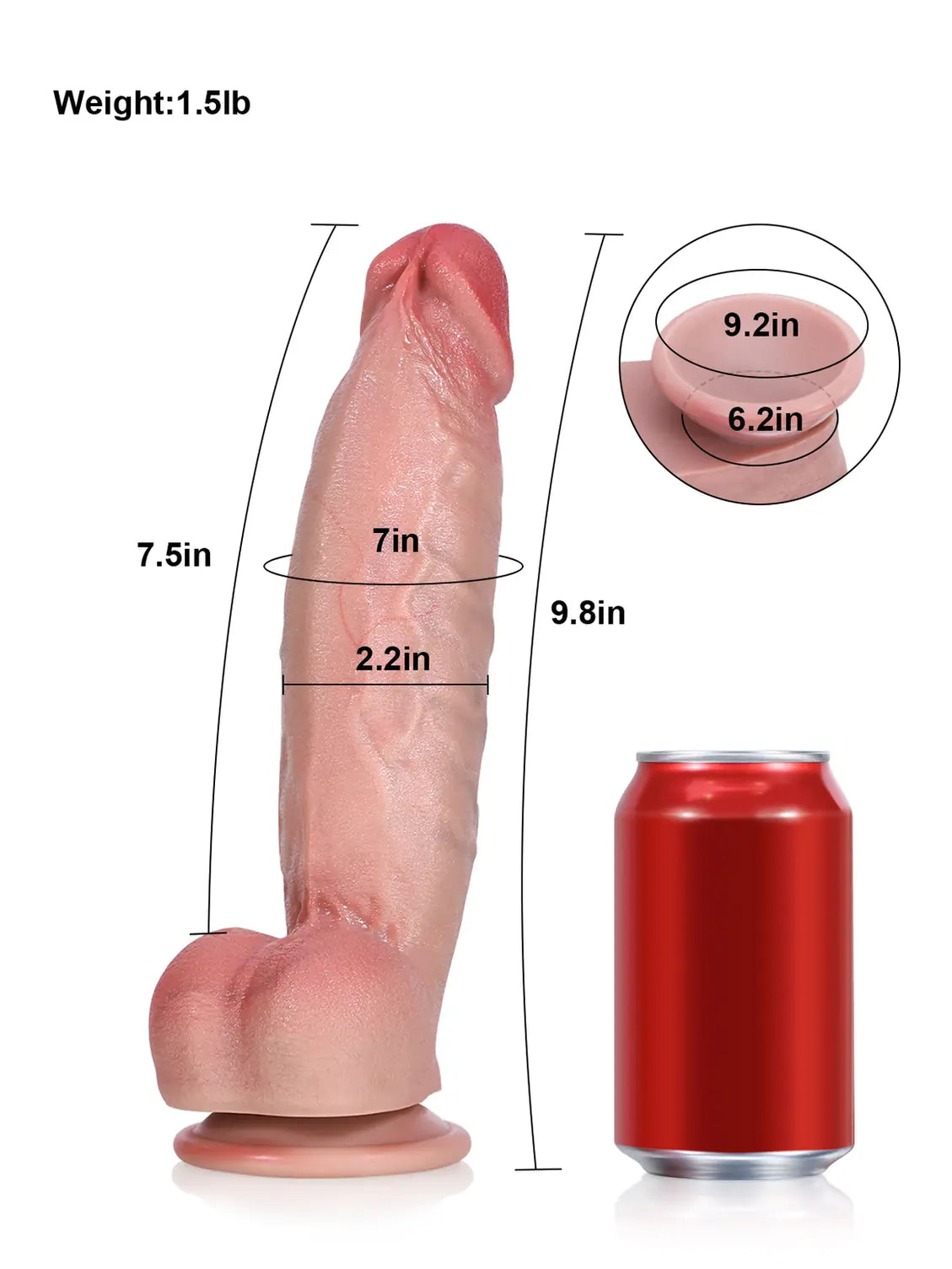 Realistic Dildo Sliding Skin Tech Huge Dildo – Colton
