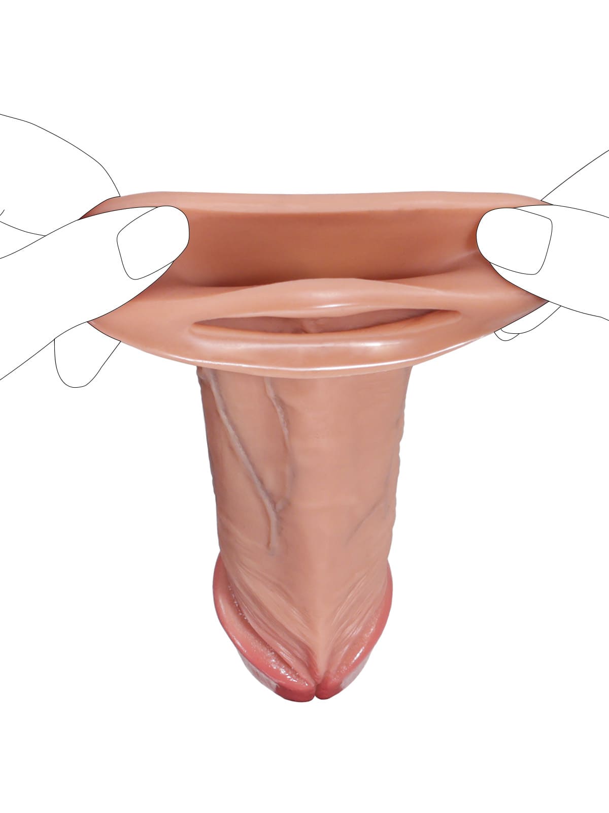 Realistic Dildo Sliding Skin Tech Huge Dildo – Foster