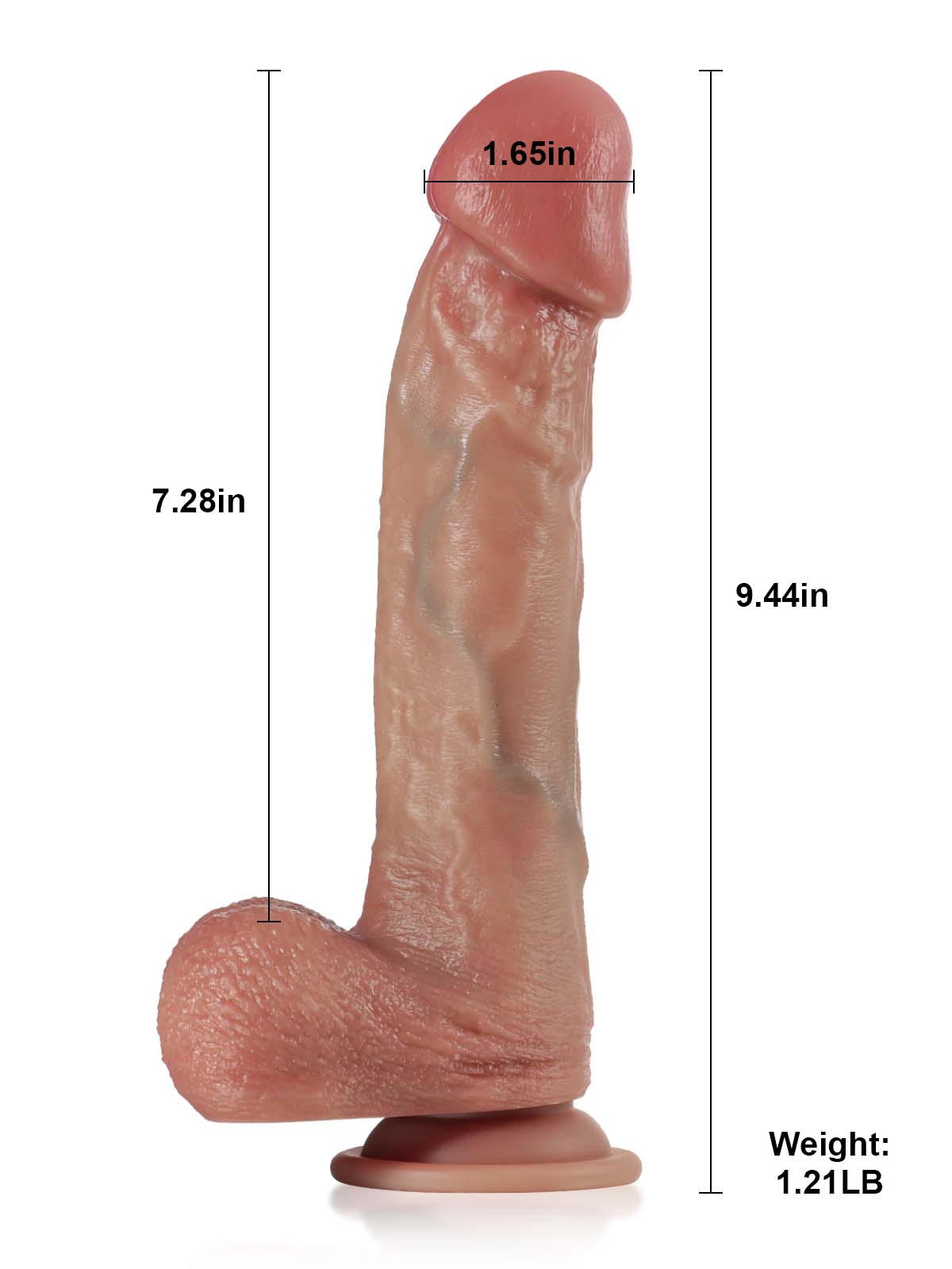Realistic Dildo Sliding Skin Tech Huge Dildo – Todd