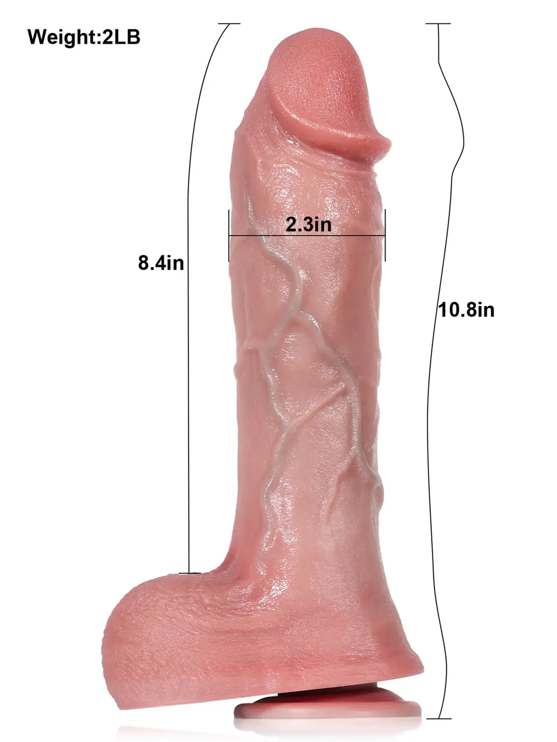 Realistic Dildo Sliding Skin Tech Huge Dildo – Aidan