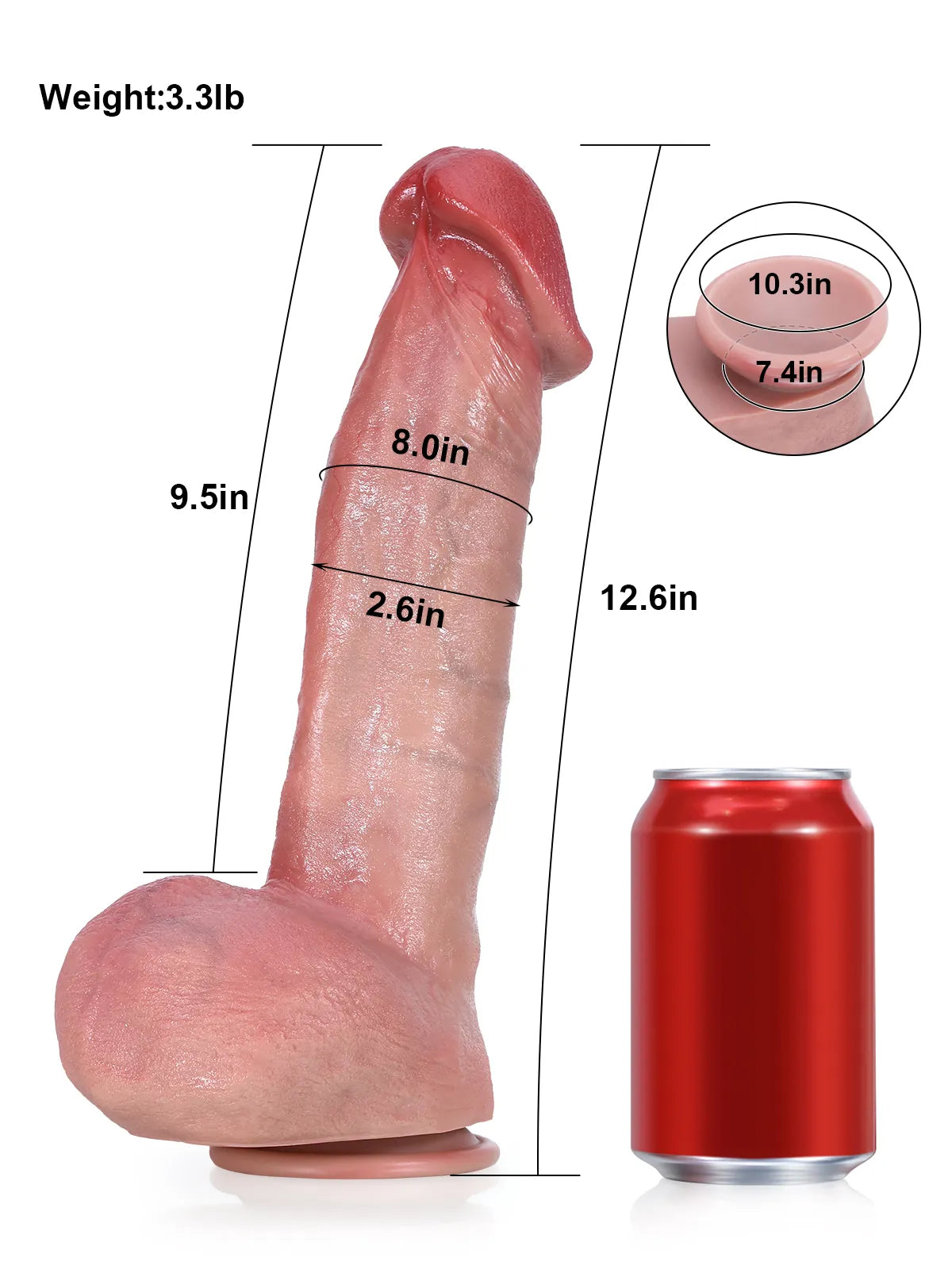 Realistic Dildo Sliding Skin Tech Huge Dildo – Tyler