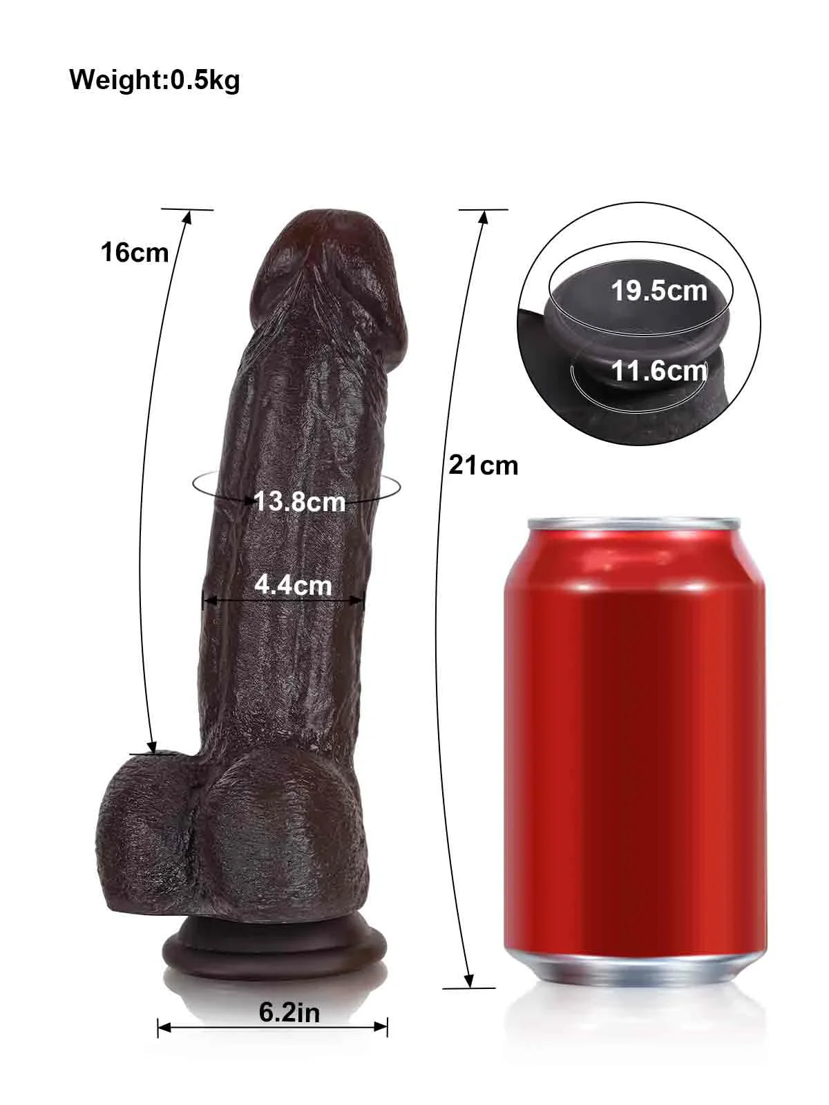 Realistic Dildo Sliding Skin Tech Huge Dildo – Maurice