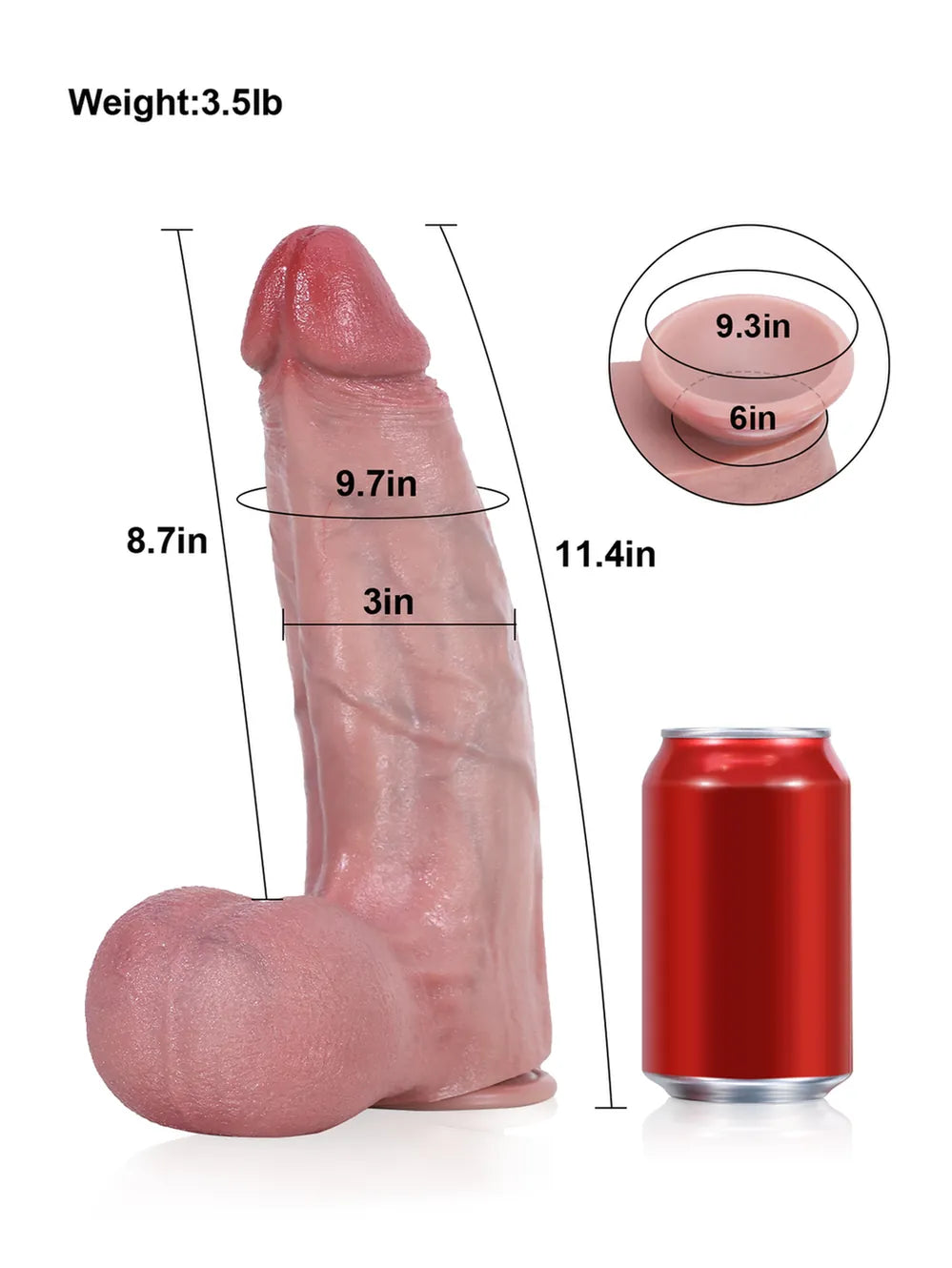 Realistic Dildo Sliding Skin Tech Huge Dildo – Harrison