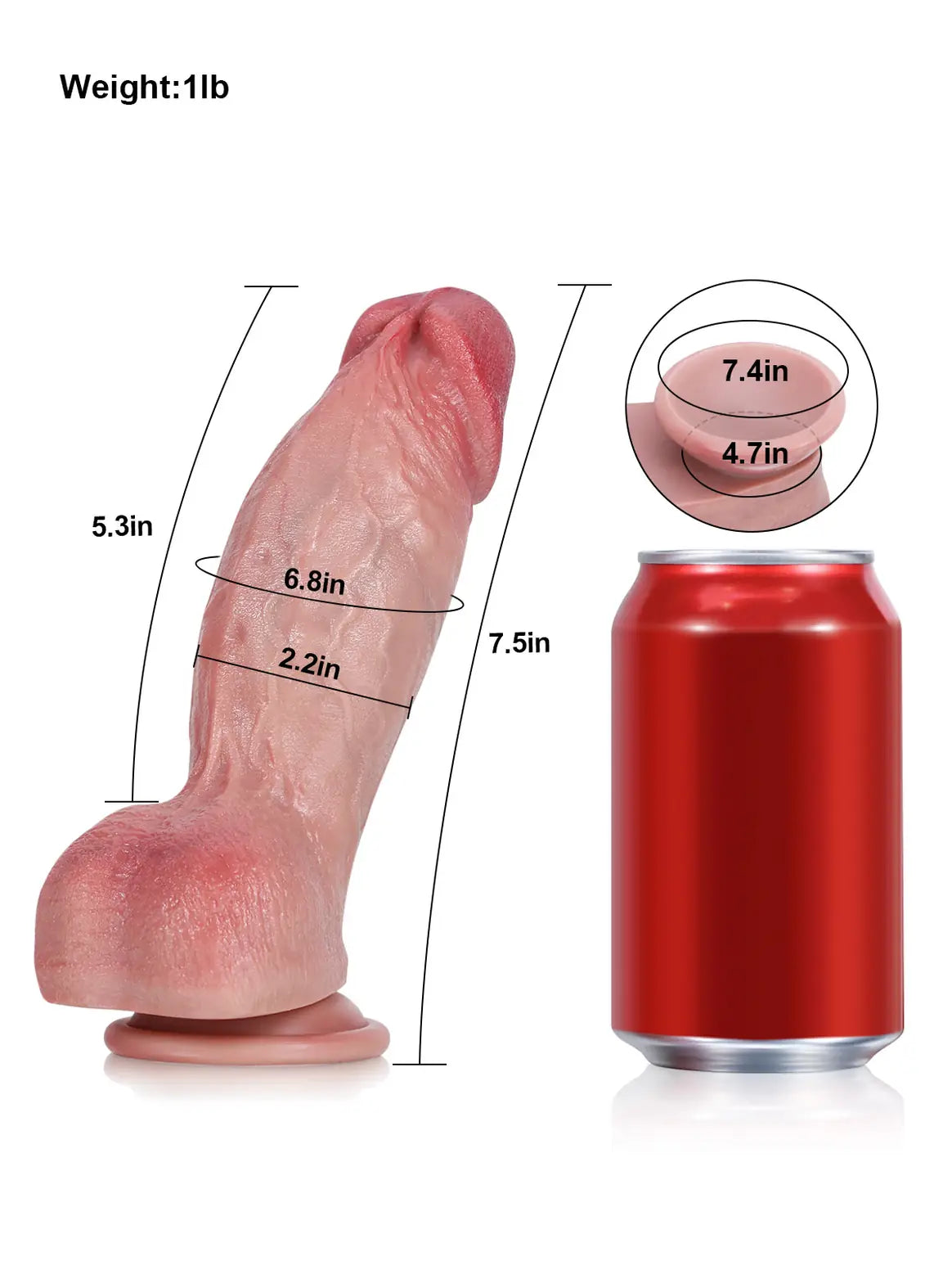 Realistic Dildo Sliding Skin Tech Huge Dildo – Gideon