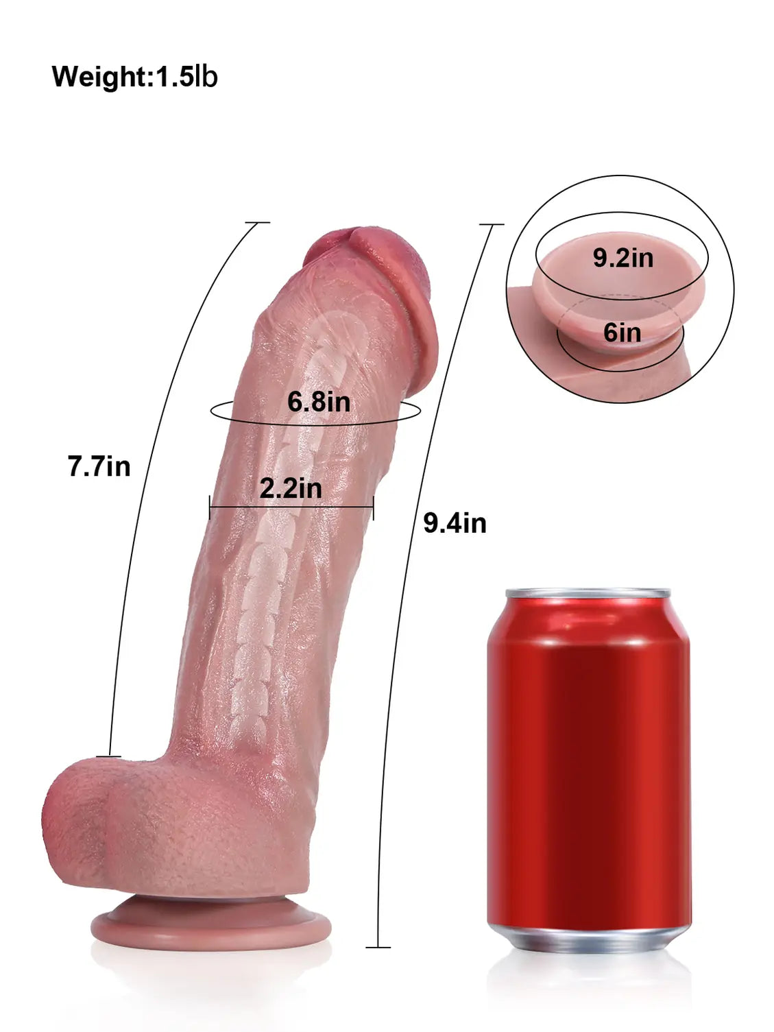 Realistic Dildo Sliding Skin Tech Huge Dildo – Atlas