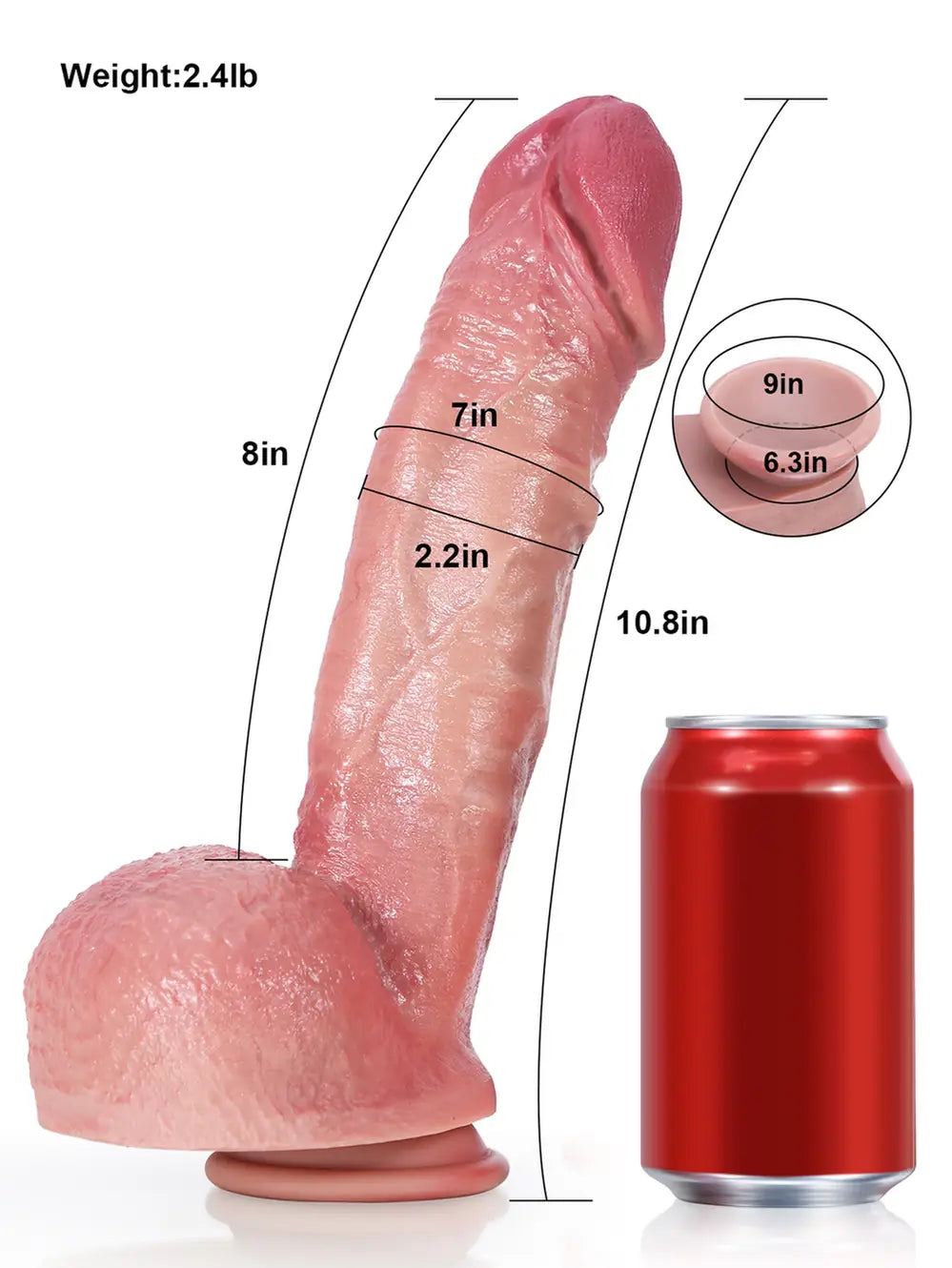 Realistic Dildo Sliding Skin Tech Huge Dildo – Hudson