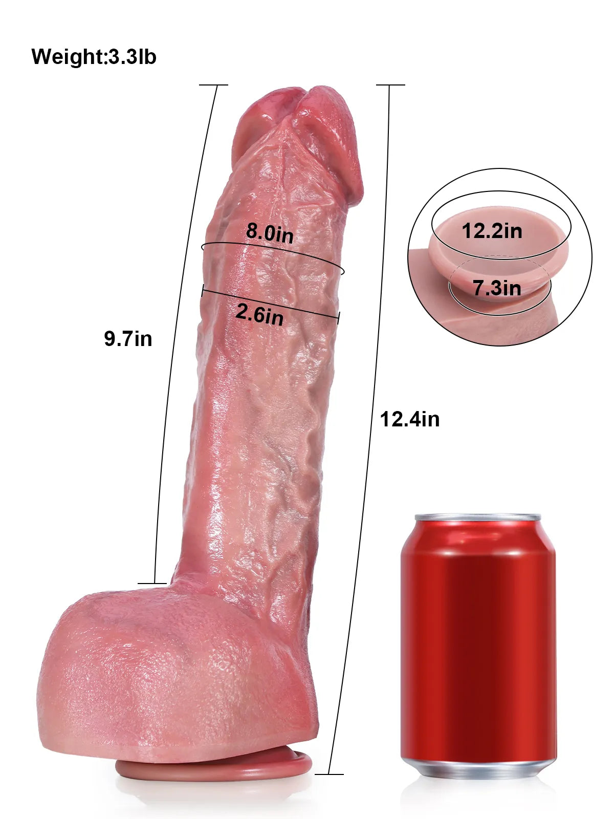 Realistic Dildo Sliding Skin Tech Huge Dildo – Blaine