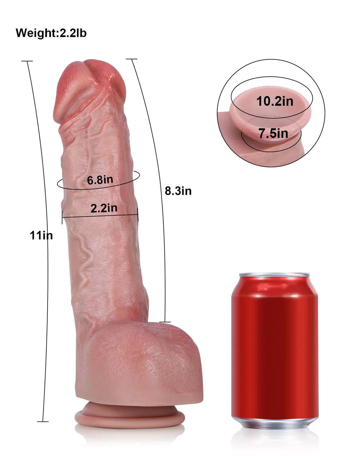 Realistic Dildo Sliding Skin Tech Huge Dildo – Colin