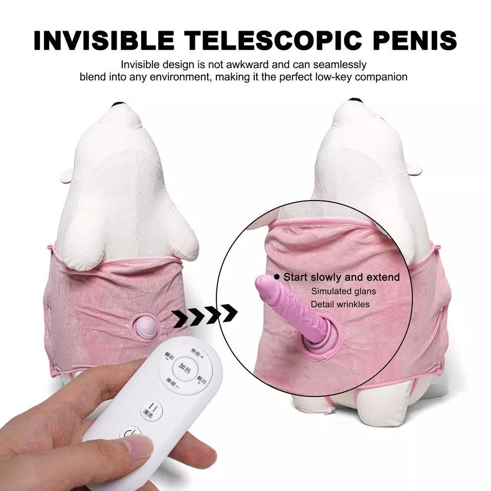 Stuffed Animal Sex Doll Bear with Dildo Machine Infinity Pillow