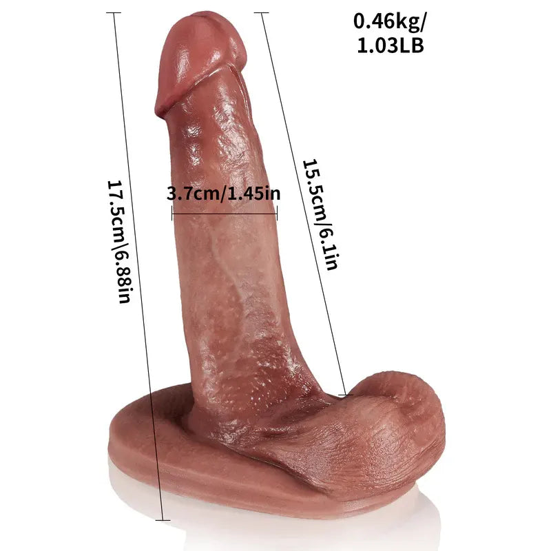7Inch Small Dildo Most Realistic Feeling Dildo With Foreskin & Balls
