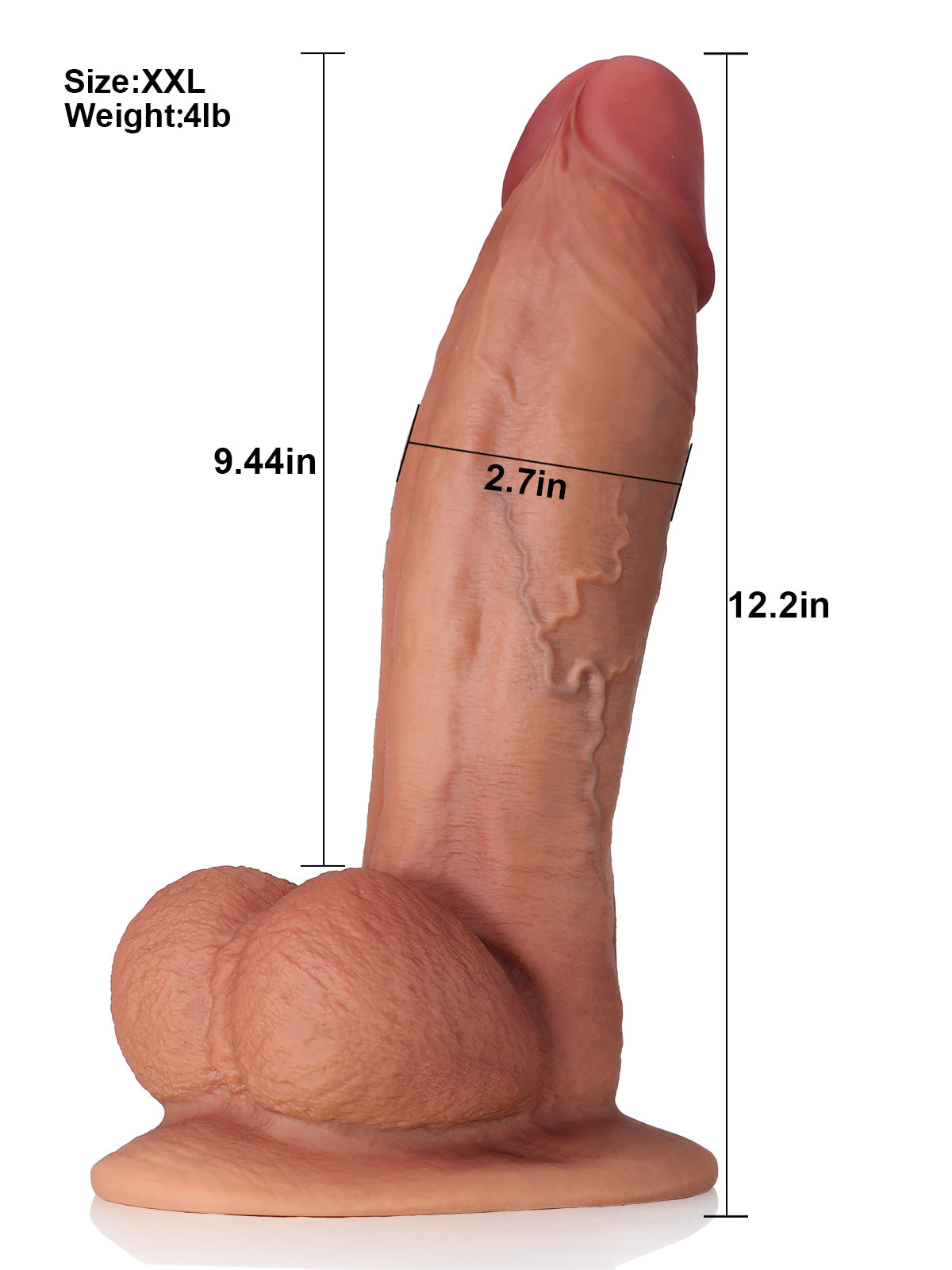 Realistic Dildo Sliding Skin Tech Huge Dildo – Isaac