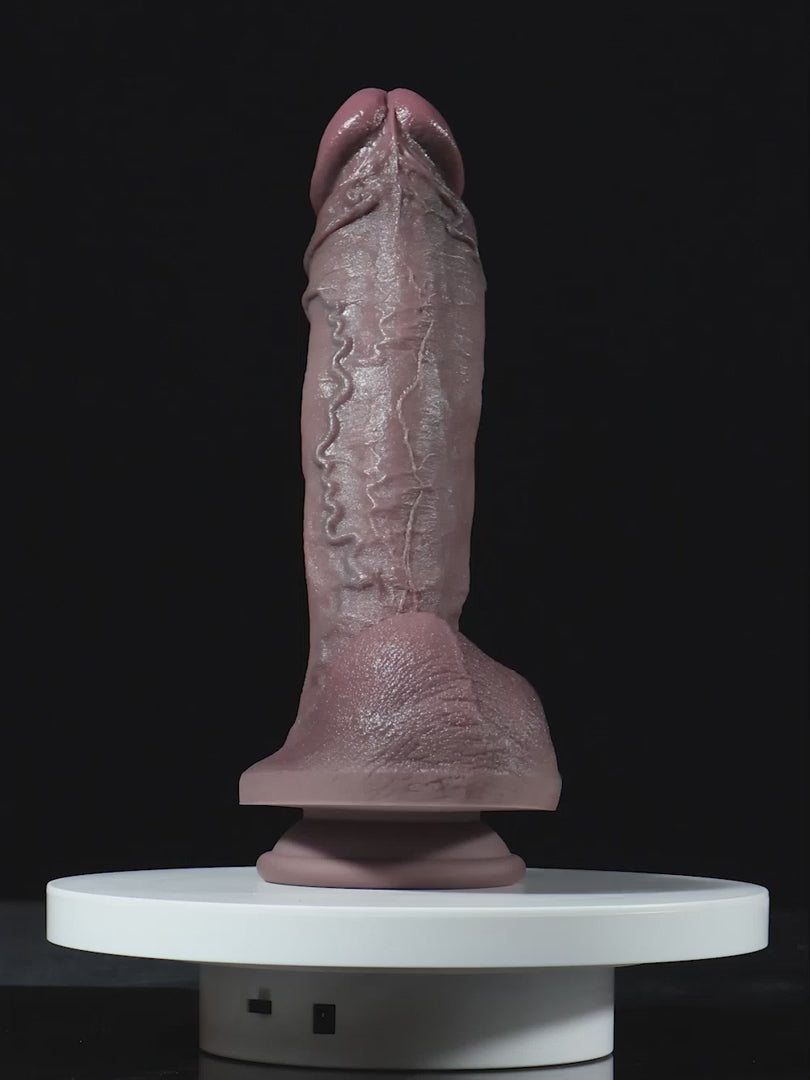 Preston | 9.1" Ultra Realistic Real Touch Black Dildo