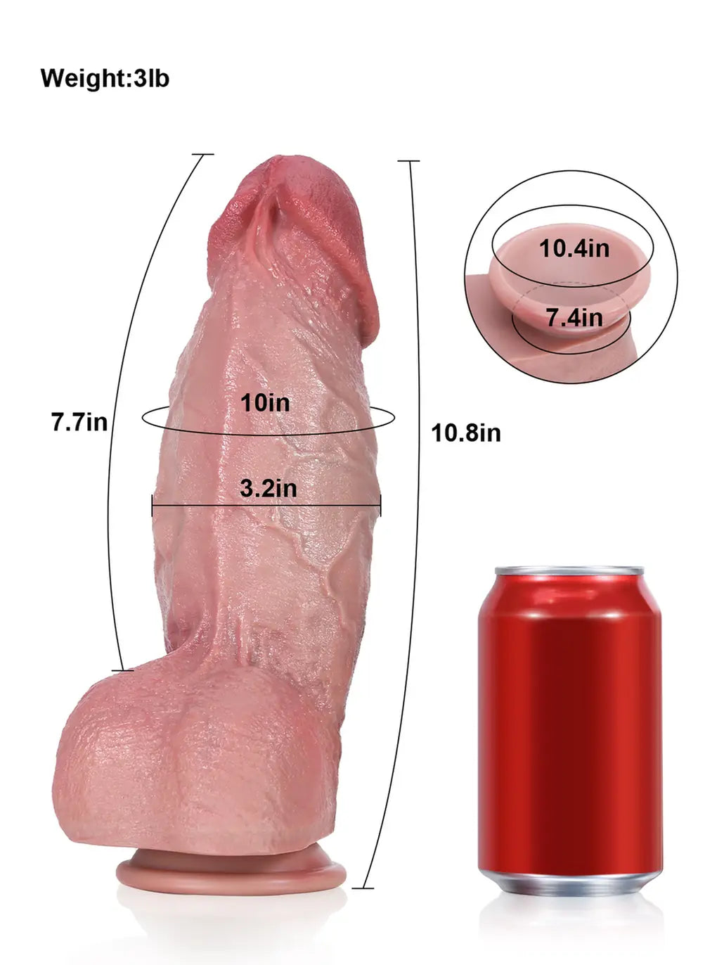 Realistic Dildo Sliding Skin Tech Huge Dildo – Alonzo