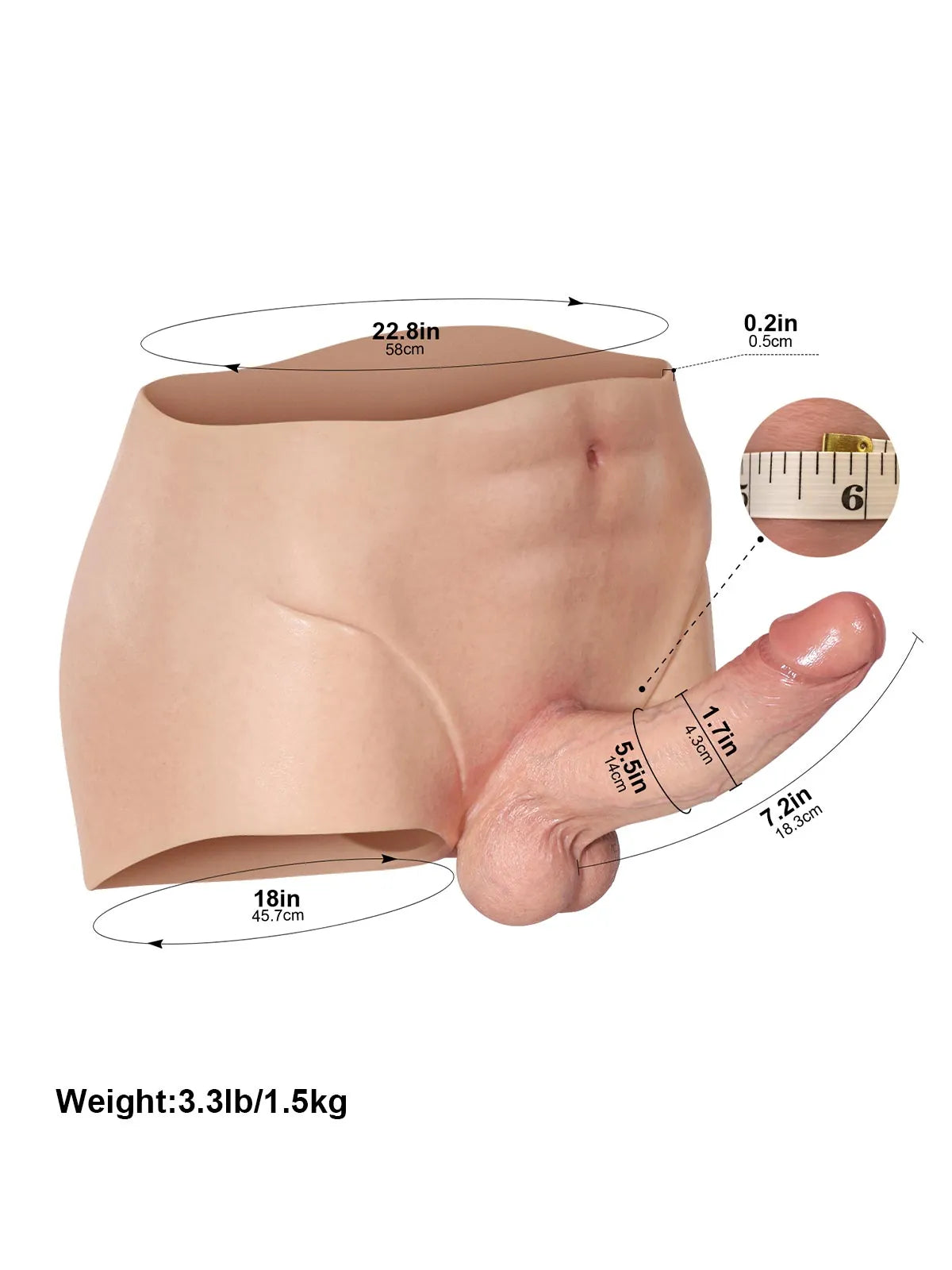 Realistic Dildo Sliding Skin Tech Huge Dildo – Kurt